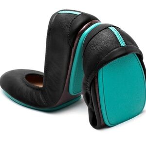 Tieks Matte Black Leather Ballet Flats